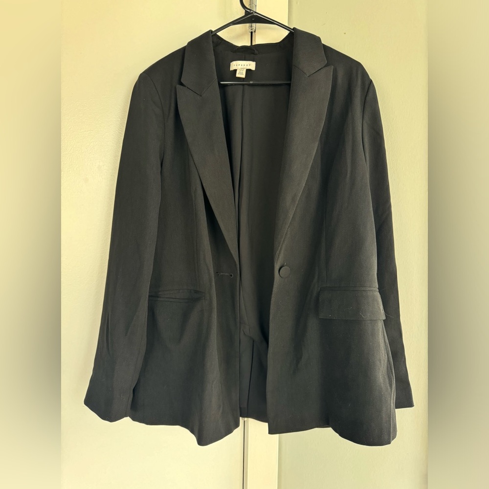 Topshop Women's Black Blazer